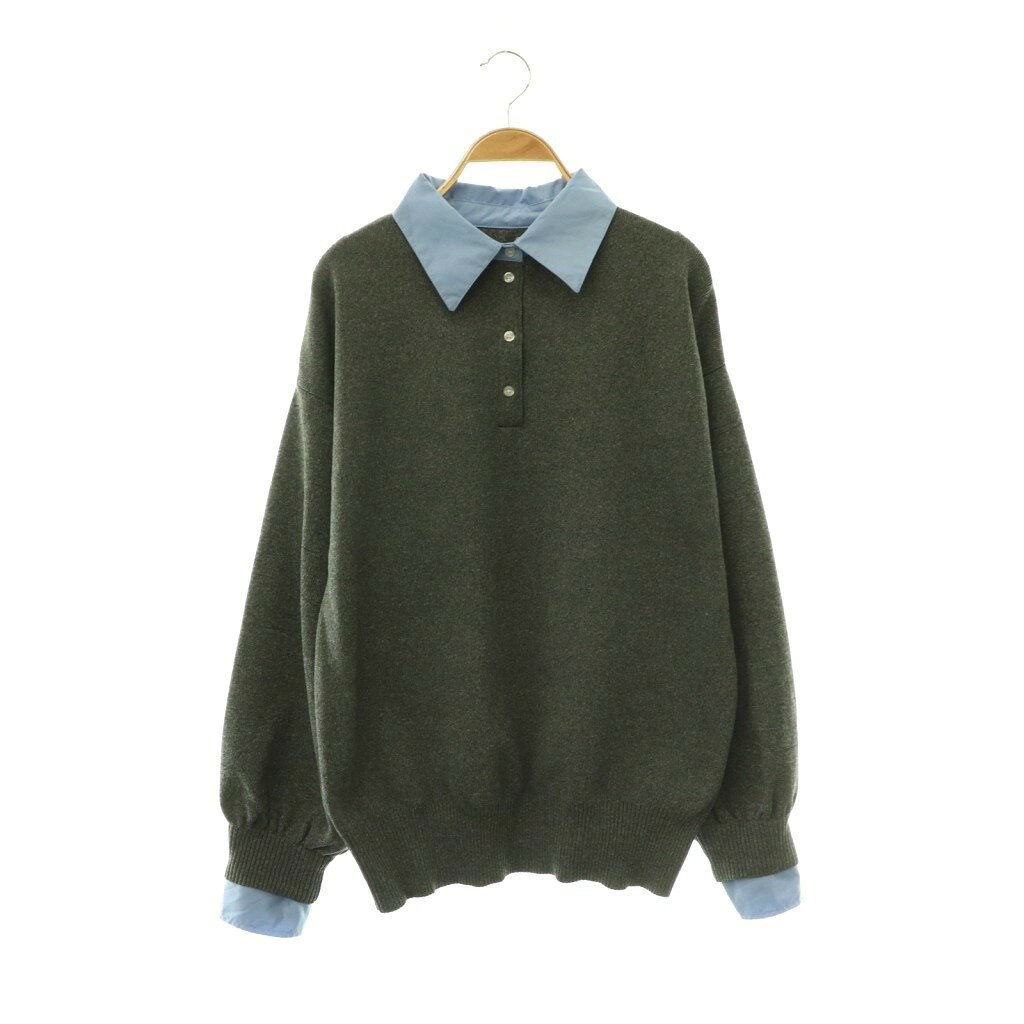 【中古】ナイロ nairo 襟付きポロトップス ニット セーター 長袖 F黒 グレー /HS ■OS レディース 【ベクトル 古着】 260518表記サイズF実寸サイズ肩幅：54.5cm　身幅：56cm　着丈：64cm　袖丈：56cm　　素材ポリエステル シャツ部分 ポリエステル色グレー状態使用感が少なく、かなり状態の良い商品です。 ※あくまでも中古品ですので掲載写真や記載内容をご確認いただき、ご理解の上ご購入ください。商品のお問い合わせの回答を休止しております。＊各商品ページの商品詳細等をご確認の上ご購入ください。【中古】ナイロ nairo 襟付きポロトップス ニット セーター 長袖 F黒 グレー /HS ■OS レディース 【ベクトル 古着】 260518状態ランク　”A”詳細については、下記および「状態ランクについて」ページをご覧ください。未使用・新品の商品ほぼ新品同様の商品使用感が少なく、かなり状態の良い商品使用感はあるが、傷や汚れの少ない商品使用感の他、傷や汚れが見られる商品かなり大きな傷みがある難あり商品※S〜CランクはUSED品となりますので、使用感をご理解の上でご入札下さい。状態ランクについてinformation表記サイズF実寸サイズ肩幅：54.5cm　身幅：56cm　着丈：64cm　袖丈：56cm　　素材ポリエステル シャツ部分 ポリエステル色グレー状態使用感が少なく、かなり状態の良い商品です。 ※あくまでも中古品ですので掲載写真や記載内容をご確認いただき、ご理解の上ご購入ください。商品のお問い合わせの回答を休止しております。＊各商品ページの商品詳細等をご確認の上ご購入ください。本商品は一点物です他サイトや店舗にて販売している商品です。多少のお時間差にて欠品になることもございます。予めご了承頂ますようお願い致します。ベクトル・サイズガイドはこちらこの商品と同じブランドの商品を見る