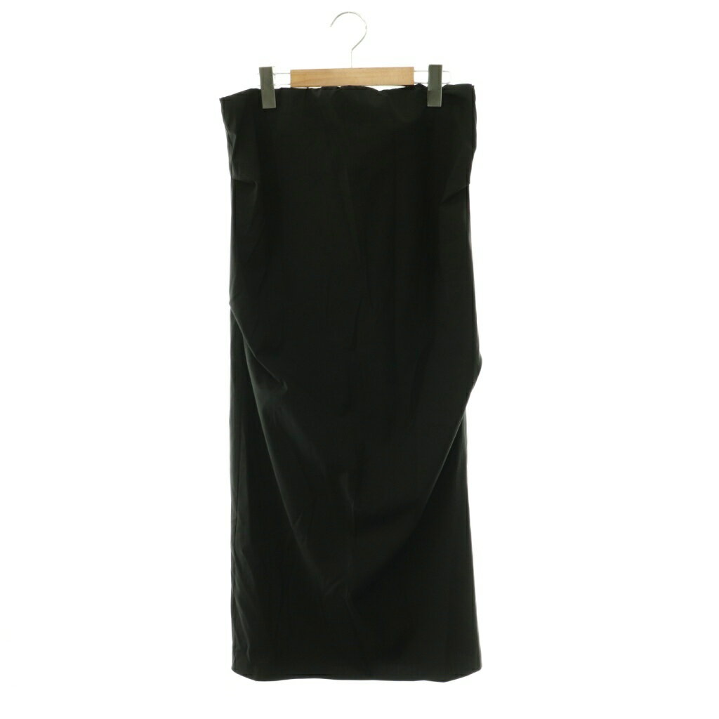未使用品 オーディナリージョイ ORDINARY JOY LAppartement取り扱い 24SS Tube Skirt スカート Iライン ロング ウール混 36 黒 ブラック /HS ■OS レディース  260513