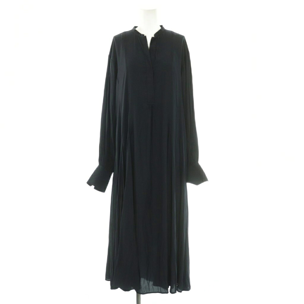 ロペ ROPE × OUTERSUNSET ワンピース ロング スキッパー インナー付き 36 紺 GGE-32140-B /MI ■OS レディース  260511