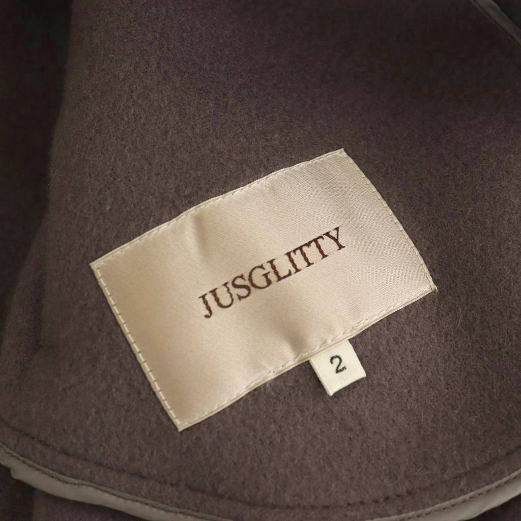 【中古】ジャスグリッティー JUSGLITTY 2wayミドルコート アウター フード 2 チャ...
