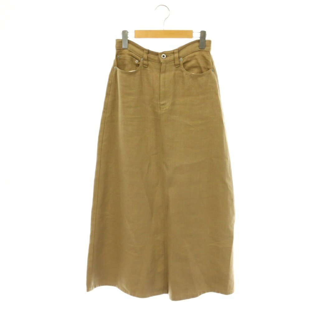 ユニオンランチ UNION LAUNCH LINEN MAXI SKIRT ロングスカート LAppartement取り扱い ロング フレア リネン 27 ベージュ /DO ■OS ■SH レディース  260515