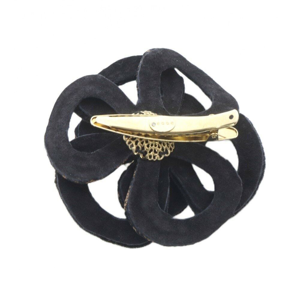 【中古】アッカ acca フラワーモチーフ レース ヘアクリップ 黒 ブラック 茶色 ブラウン /SR レディース 【ベクトル 古着】 260521 2