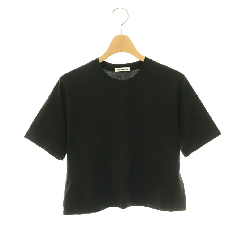ドゥーズィエムクラス DEUXIEME CLASSE エブリデイアイライク EVERYDAY I LIKE 24SS Neo Cropped Tシャツ クルーネック 半袖 黒 ブラック /SY ■OS レディース  260525