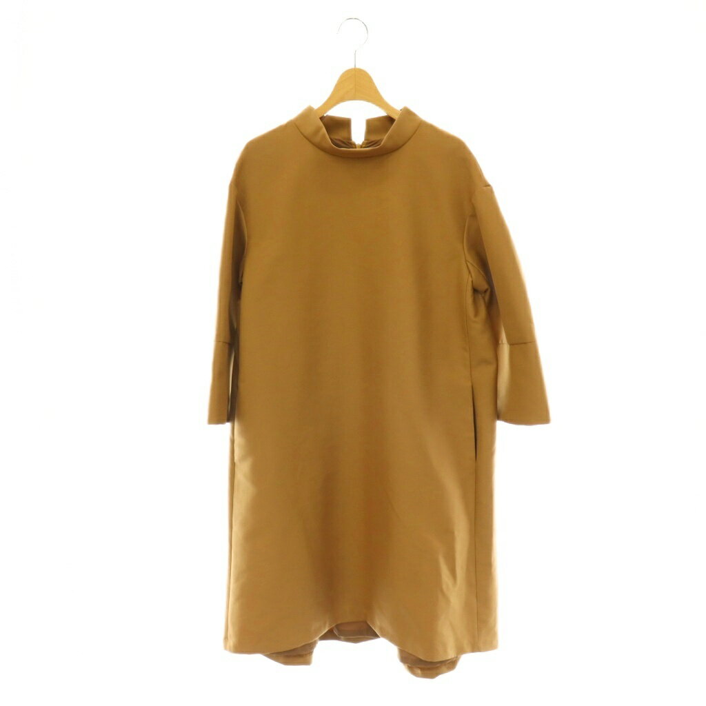 未使用品 ドレスレイブ DRESSLAVE 七分袖 ワンピース ミモレ ロング 38 ベージュ /NR ■OS レディース  260530