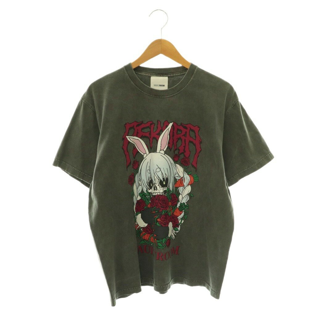 ボルトルーム vaultroom ×兎田ぺこら SKULL PEKORA TEE Tシャツ カットソー プリント グレー マルチカラー /CX ■OS ■SH メンズ  260528