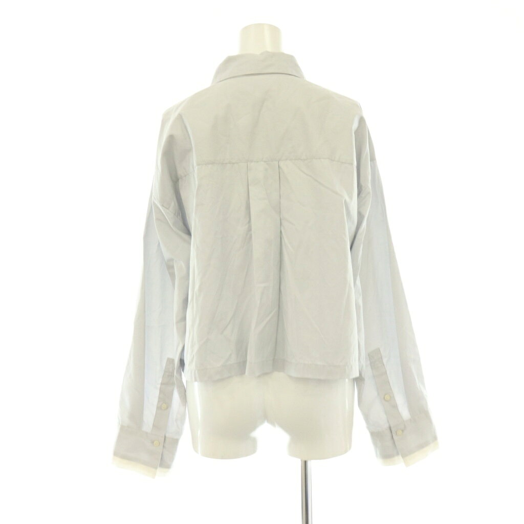 【中古】ミラオーウェン Mila Owen 24AW 短丈シャツ 長袖 0 ライトグレー /HK ■OS レディース 【ベクトル 古着】 260528 auc-vector-20972726 ブランド古着の買取販売ベクトル サンプル画像2