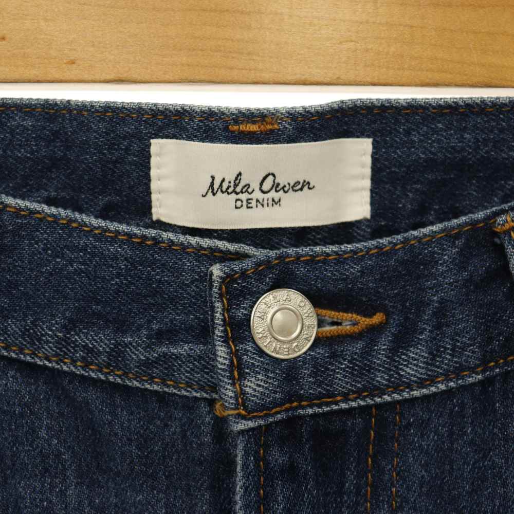 【中古】ミラオーウェン Mila Owen 裾段差テーパードデニムパンツ カットオフ 1 ブルー /MY ■OS レディース 【ベクトル 古着】 260606 auc-vector-21013927 ブランド古着の買取販売ベクトル サンプル画像3