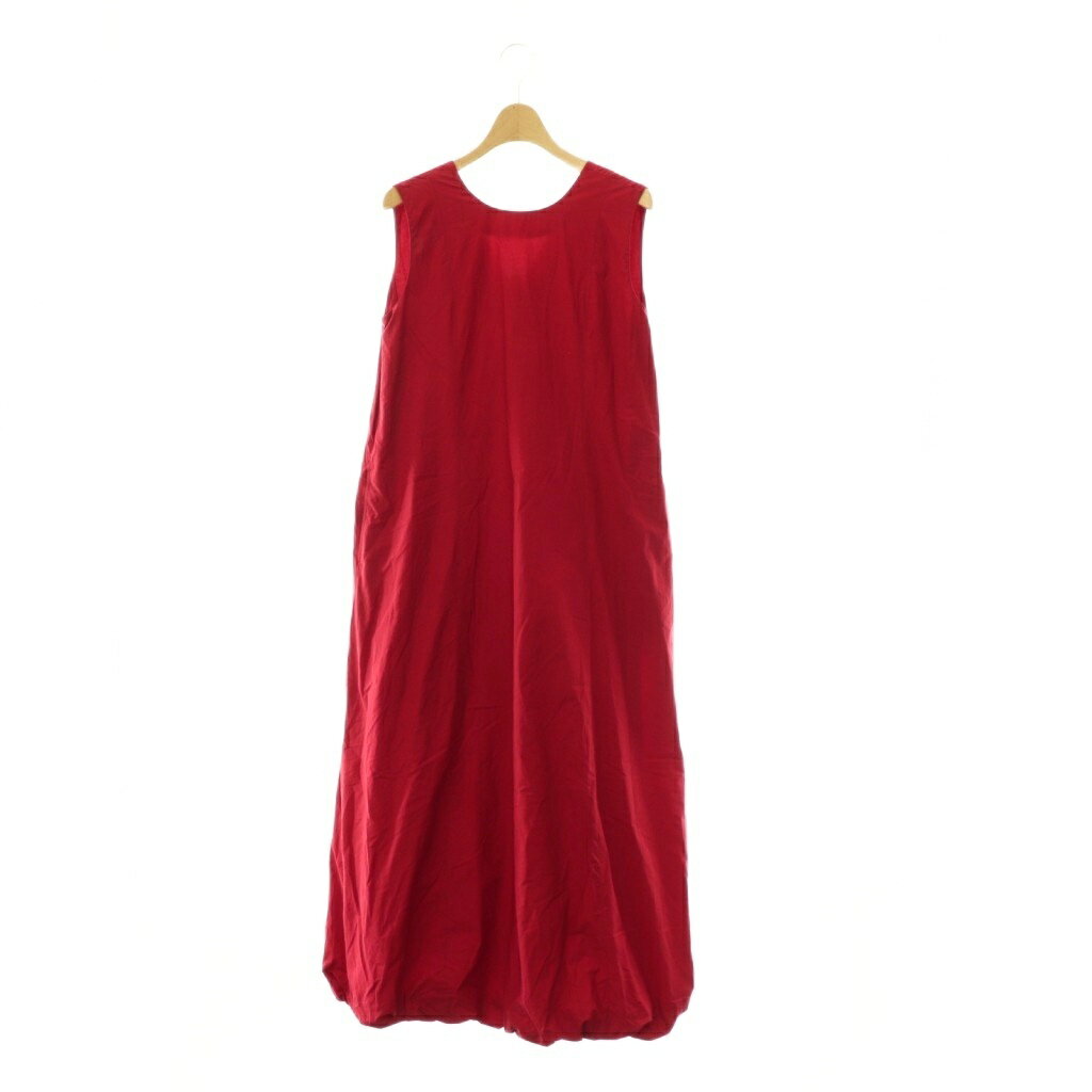 ヌキテパ NE QUITTEZ PAS! 25SS Poplin Solid Sleeveless Balloon Dress ワンピース バルーン ノースリーブ M レッド /ES ■OS レディース  260602