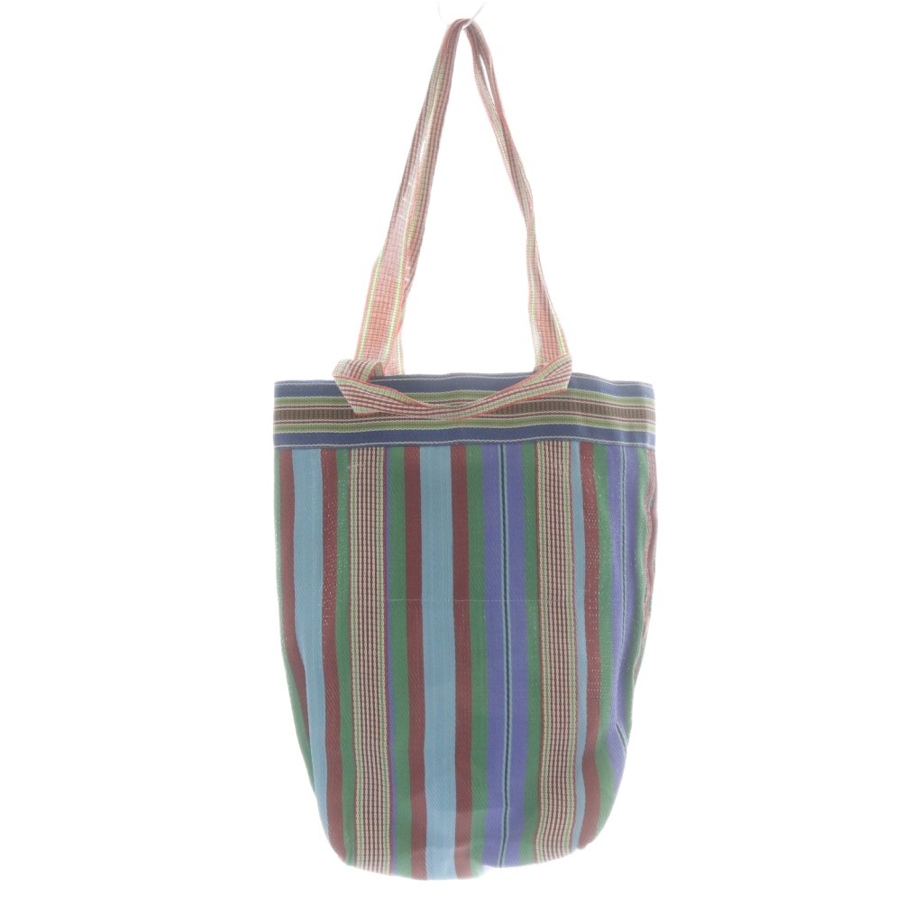 パサンドバイヌキテパ Pasand by ne Quittez pas Multi Stripe Mesh Bag バッグ ストライプ 青 ブルー /SR ■SH レディース  260602