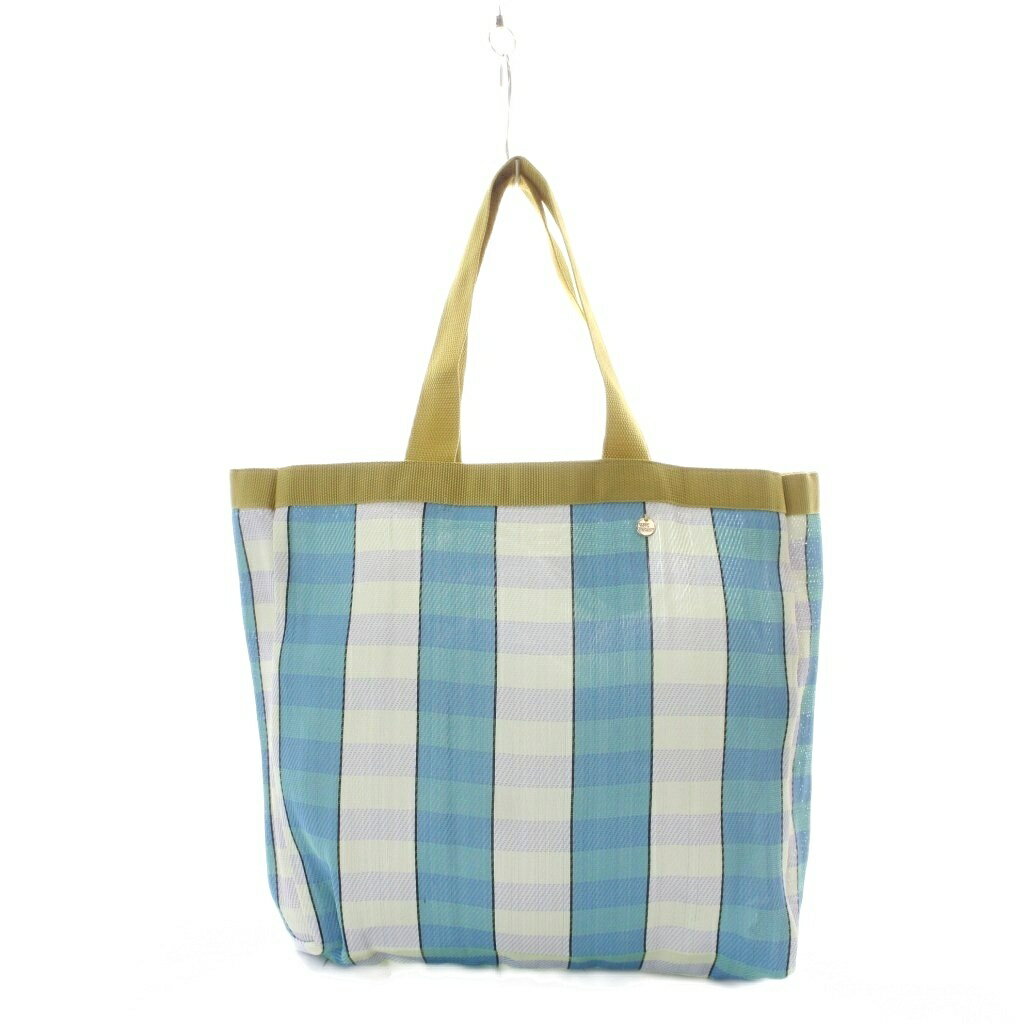 ヌキテパ NE QUITTEZ PAS! パサンドバイ Pasand by Multi Stripe Mesh トートバッグ Lt.blue ライトブルー 黄色 メッシュ ■SH /RI ■OS レディース  260603