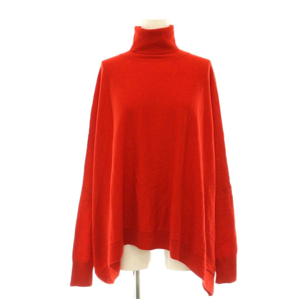 アパルトモン ドゥーズィエムクラス L'Appartement DEUXIEME CLASSE T/N Volume Knit ニット セーター プルオーバー ウール タートルネック 赤 レッド /CX ■OS レディース  260601