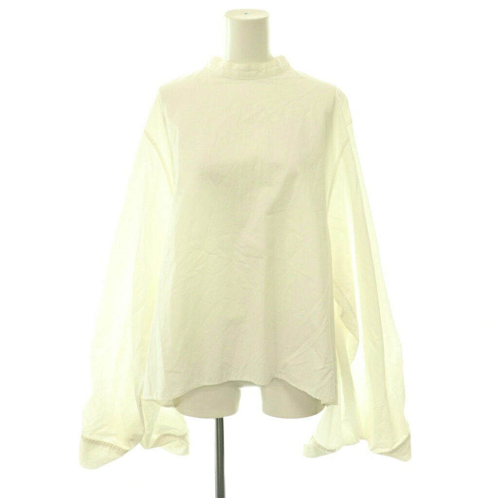 アパルトモン ドゥーズィエムクラス L'Appartement DEUXIEME CLASSE No Collar Volume Sleeve Blouse ブラウス シャツ プルオーバー 白 ホワイト /CX ■OS レディース  260603