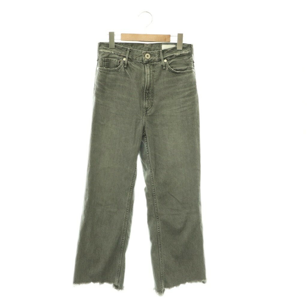 [Used] Upper Hights THE TAYLOR CROP DENIM Denim Pants Jeans Straight Cut-off Deuxieme Classe 24 Gray /HK ■OS Women's [Vector Used Clothing] 260616