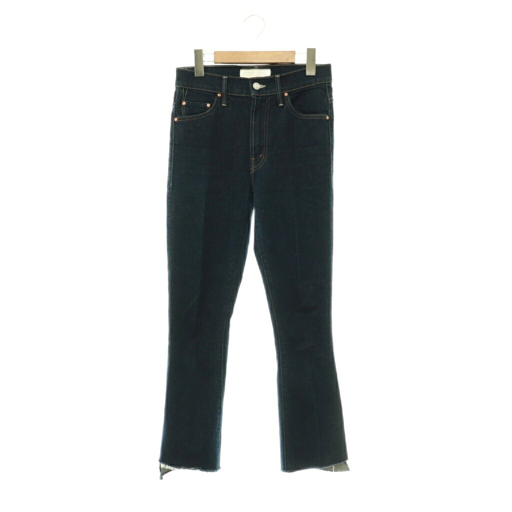 [Used] Mother Superior THE INSIDER CROP STEP FRAY Denim Pants Jeans Flare Cut-off 25 Blue /HK ■OS Women's [Vector Used Clothing] 260616