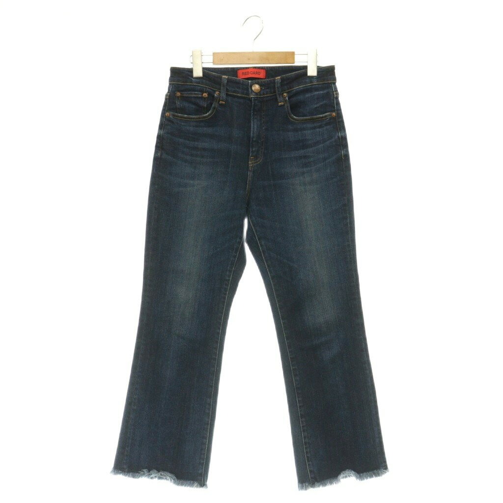 [Used] RED CARD MARMALADE CROP Denim Pants Jeans Stretch Cut-off 25 Blue /MY ■OS Women's [Vector Used Clothing] 260616