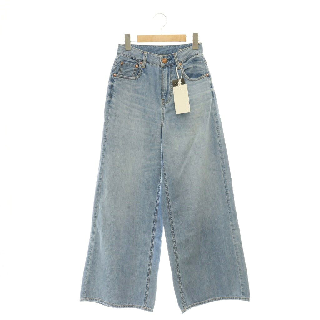 未使用品 レッドカード RED CARD Relaxy Phoenix ワイドストレートデニム パンツ 23 ブルー /HK ■OS レディース  260611