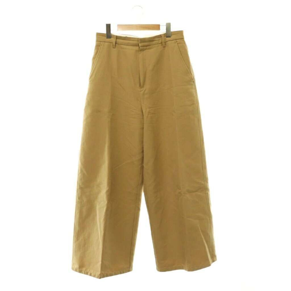 リトローヴ RETROVE 24AW DOUBLE CLOTH PANTS パンツ ワイド 36 ベージュ /CX ■OS レディース  260610