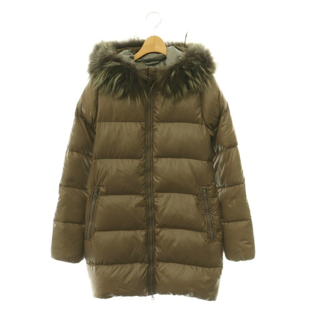 【中古】デュベティカ DUVETICA kappa ダウンコート アウター ラクーンファー 40 モ ...