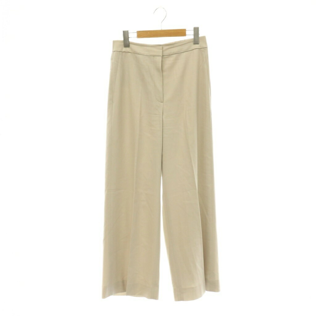 セオリーリュクス theory luxe 24AW SUAVE SAXONY DEBBY IDANA パンツ ワイド ストレート 38 ベージュ /CX ■OS レディース  260612
