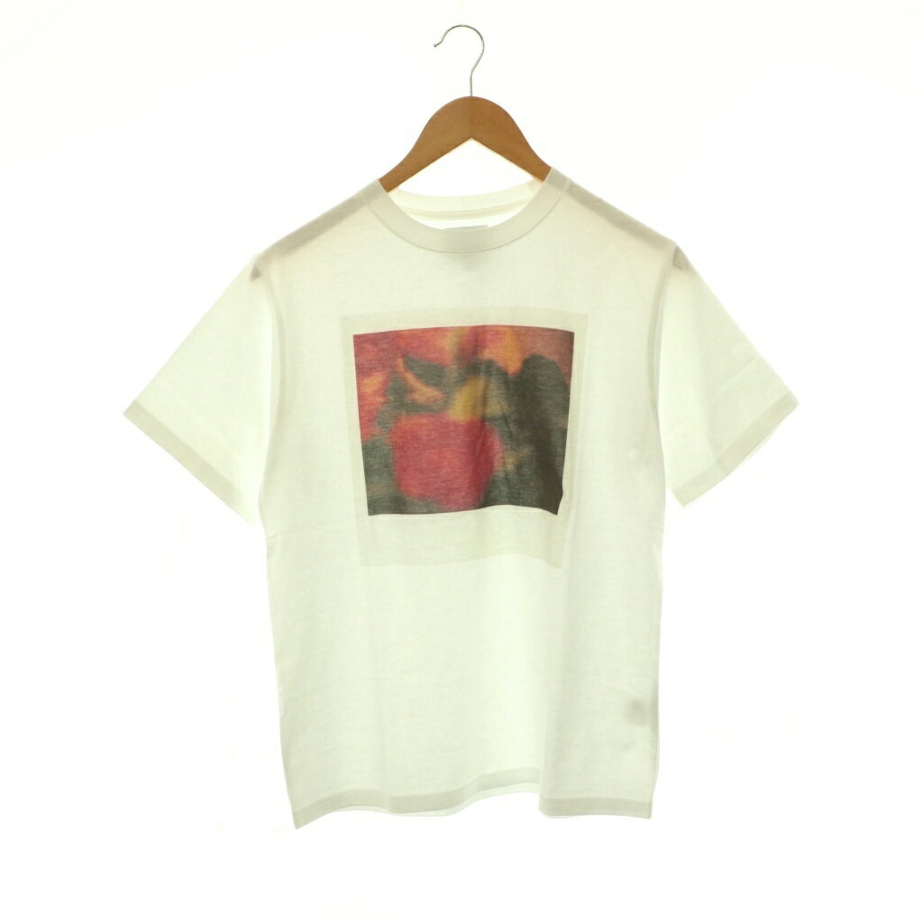 [Used] THE INTERNATIONAL ART COLLECTION Cotton Front Print T-Shirt, Cut & Sewn, Size F, White /ES ■OS Women's [Vector Used Clothing] 260612