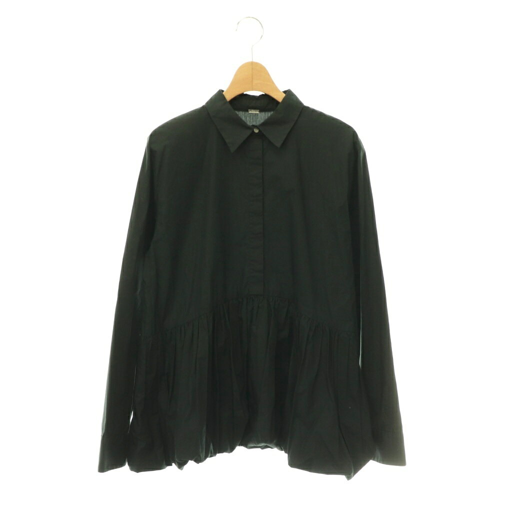 【中古】ミラオーウェン Mila Owen 24AW シャツ衿バルーンヘムチュニック 長袖 0 ブラック /HK ■OS レディース 【ベクトル 古着】 260615 auc-vector-21026340 ブランド古着の買取販売ベクトル パッケージ画像