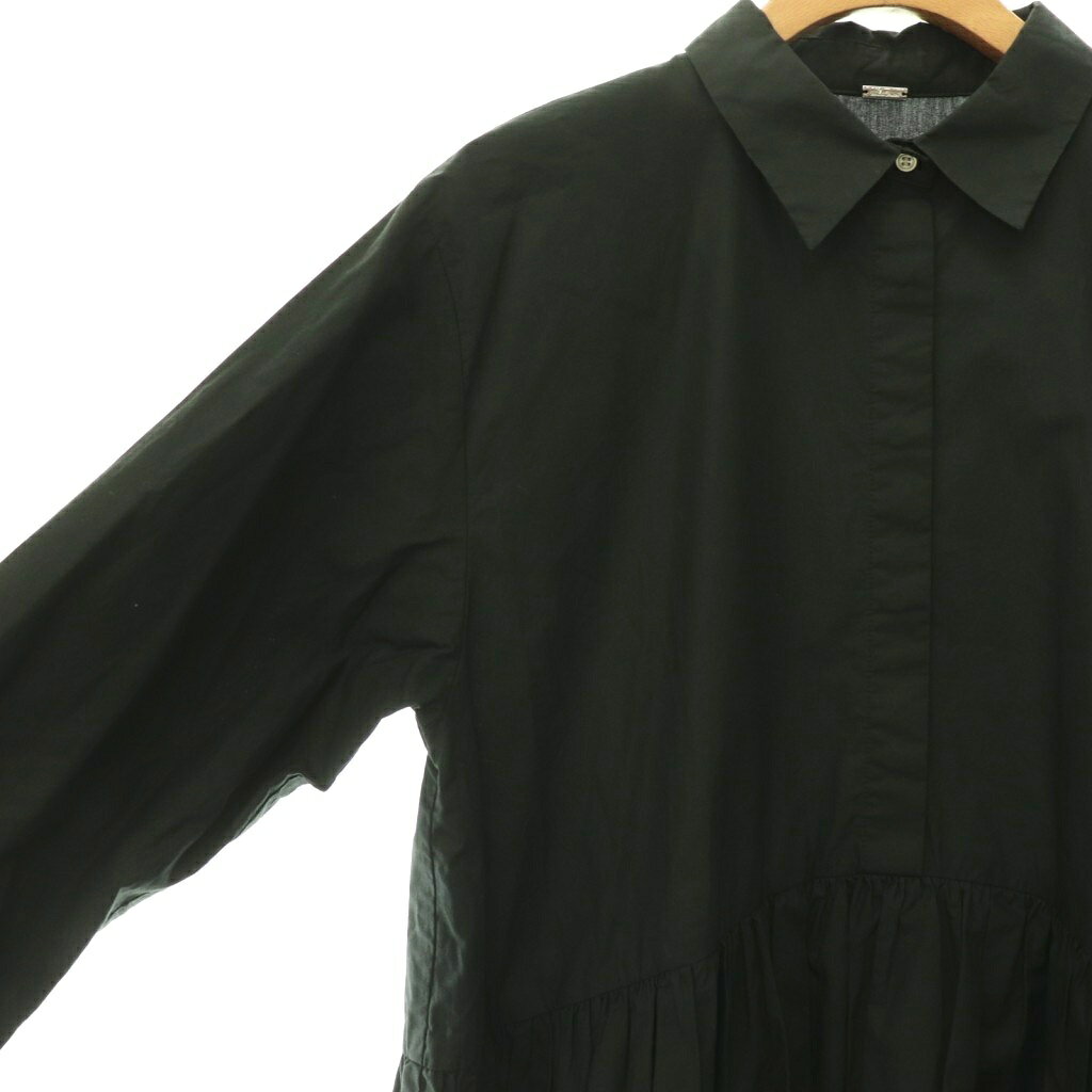 【中古】ミラオーウェン Mila Owen 24AW シャツ衿バルーンヘムチュニック 長袖 0 ブラック /HK ■OS レディース 【ベクトル 古着】 260615 auc-vector-21026340 ブランド古着の買取販売ベクトル サンプル画像3