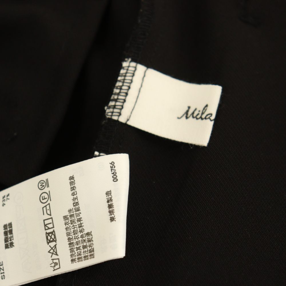 【中古】ミラオーウェン Mila Owen 24AW センタープレステーパードパンツ スラックス 0 ブラック /MY ■OS レディース 【ベクトル 古着】 260613 auc-vector-21031742 ブランド古着の買取販売ベクトル サンプル画像3