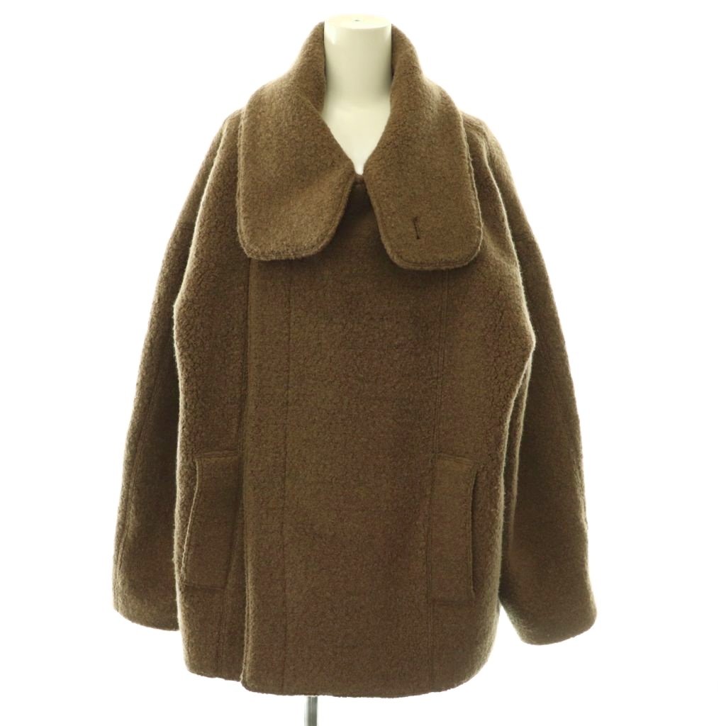 トゥデイフル TODAYFUL 25AW Standcollar Boucle Jacket ブークレジャケット 38 ブラウン /ES ■OS レディース  260616