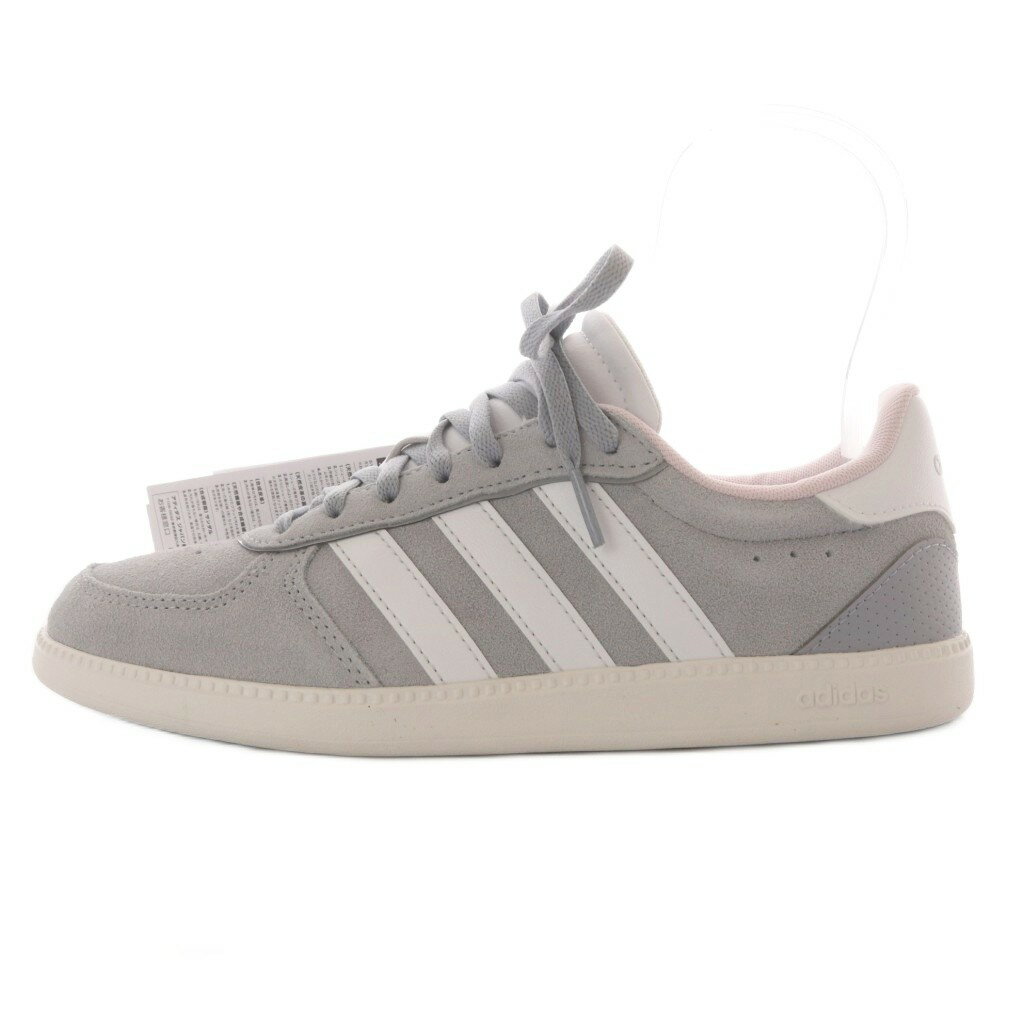 未使用品 アディダス adidas BREAKNET SLEEK SUEDE スニーカー ローカット スエード US7 グレー IH5465 /YO22 レディース  260622