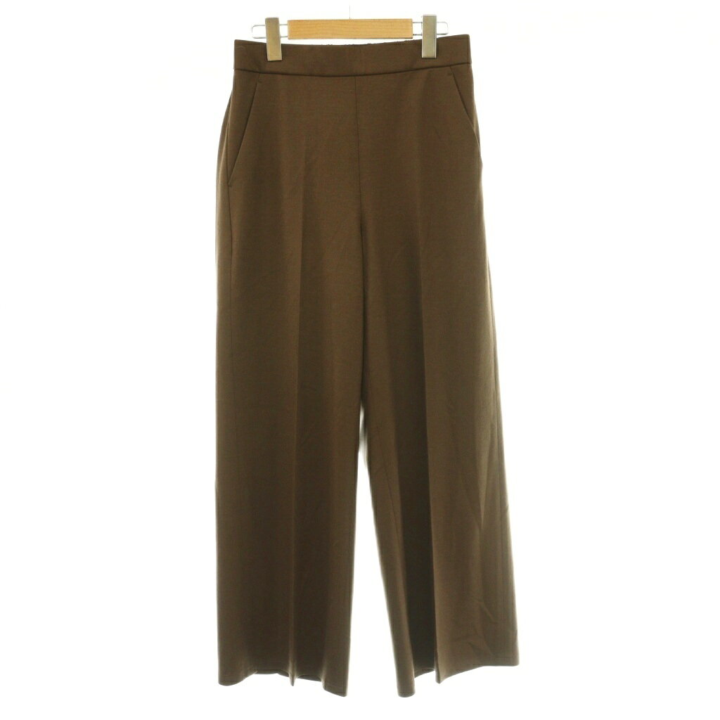 セオリーリュクス theory luxe 25AW Libra Tamira Pant リブラタミラパンツ スラックス ウール 38 茶 ブラウン ストレート ワンカラー 無地 03-5306460 /BB レディース  260614