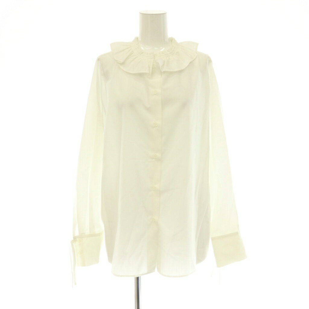 ジプソフィア Gypsohila Fit Blouse Renewal White ブラウス シャツ フリルカラー F 白 /CX ■OS レディース  260617