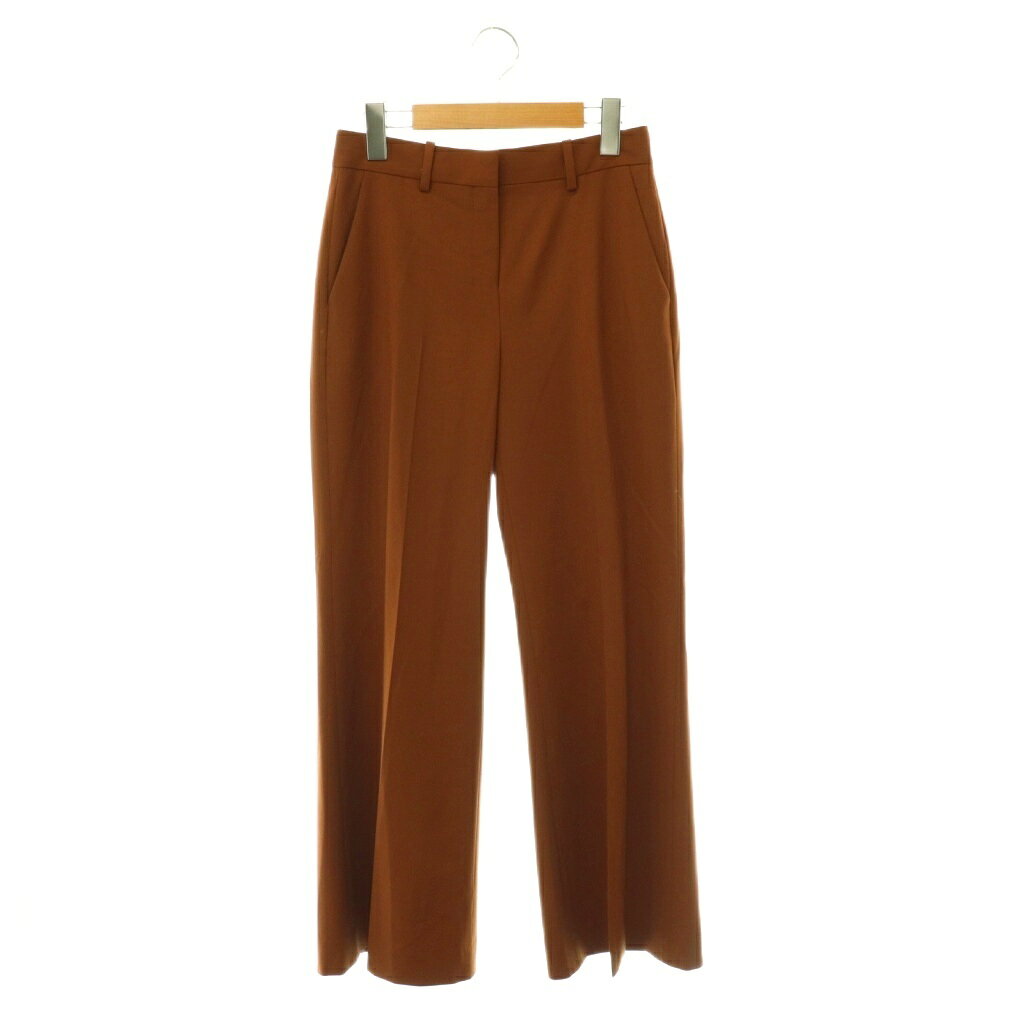 セオリー Theory 26SS TRACEABLE WOOL FLUID FLARE PT スラックス パンツ フレア XX0 ブラウン /CX ■OS レディース  260618