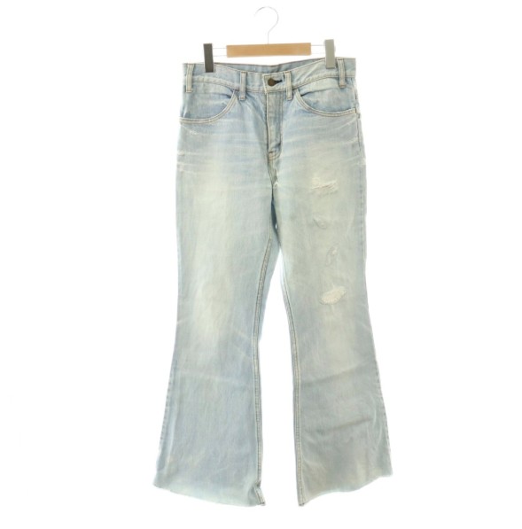 [Used] NOWOS distressed bootcut flare denim jeans, size S, light blue /BB ■OS ▲H Women's [Vector Used Clothing] 260618