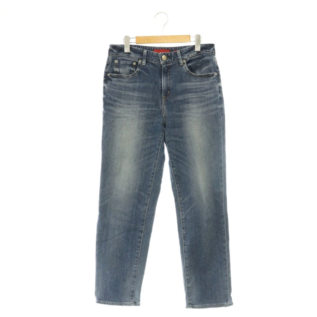 [Used] RED CARD 26W100 35th Anniv Casual Denim Pants Jeans Tapered Stretch 27 Blue /MY ■OS Women's [Vector Used Clothing] 260627