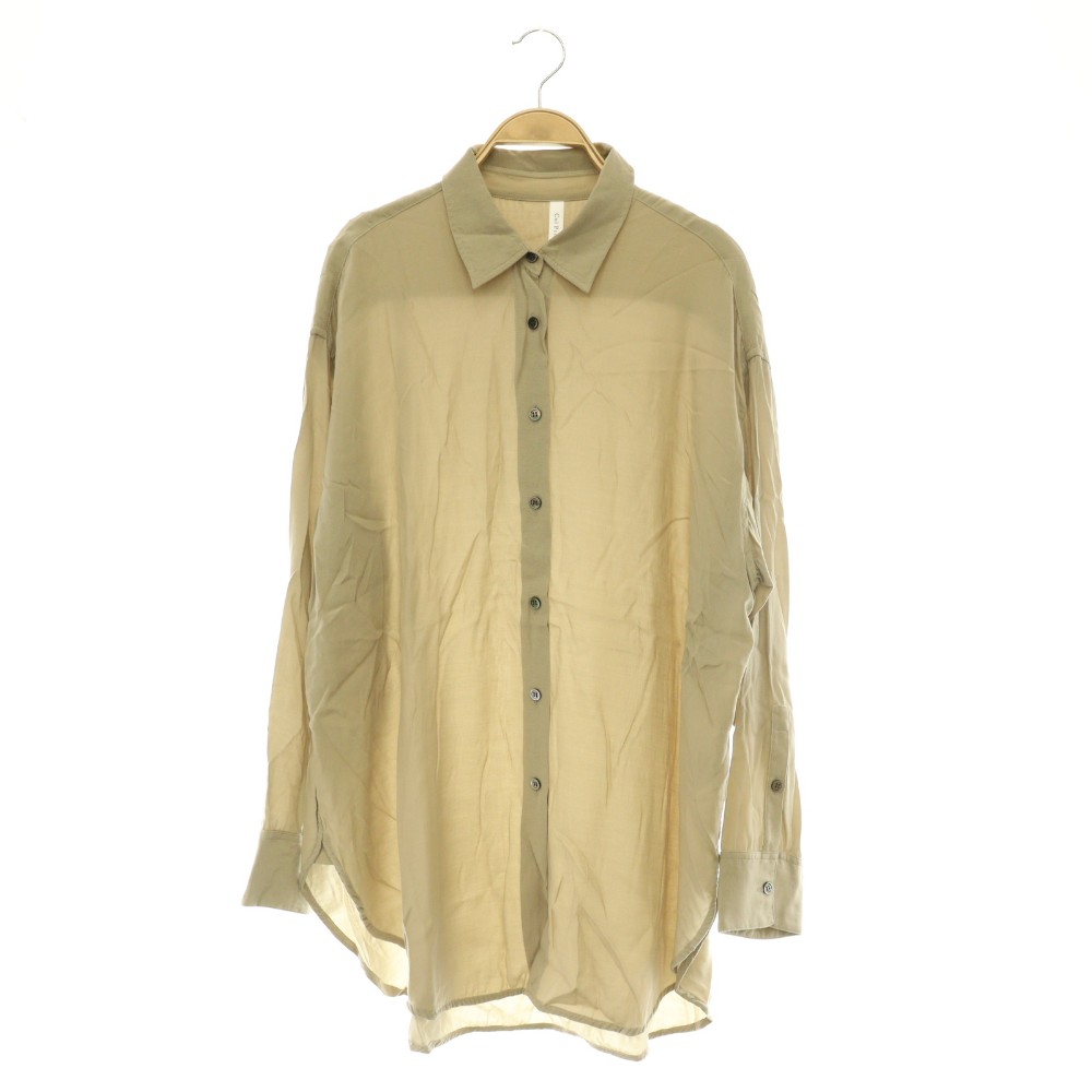 美品 Col Pierrot 長袖シャツ 2way 日本製 カーキ フリーサイズ Col 