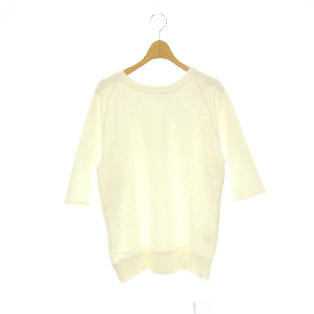 未使用品 ループウィラー LOOPWHEELER 24SS ×LOWERCASE Halfsleeve Sweat スウェット アパルトモン別注 ハーフスリーブ 五分袖 M 白 ホワイト /HS ■OS レディース  260626