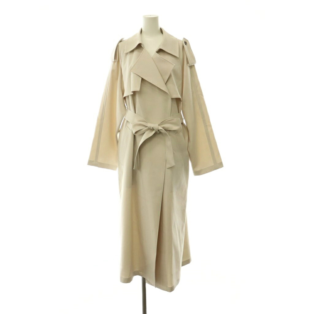 【中古】ミラオーウェン Mila Owen 26SS 共ベルト付憲章デザイントレンチコート スプリングコート ロング 0 アイボリー /HS ■OS レディース 【ベクトル 古着】 260703 auc-vector-21083666 ブランド古着の買取販売ベクトル サンプル画像2