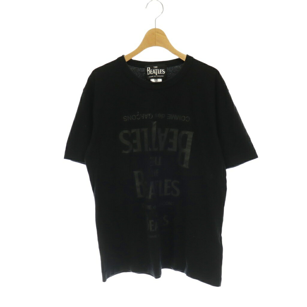 コムデギャルソン COMME des GARCONS ×The Beatles AD2024 CDG Rubber Printed T-Shirt Tシャツ カットソー ロゴ XL 黒 グレー VZ-T035 /CX ■OS メンズ  260630