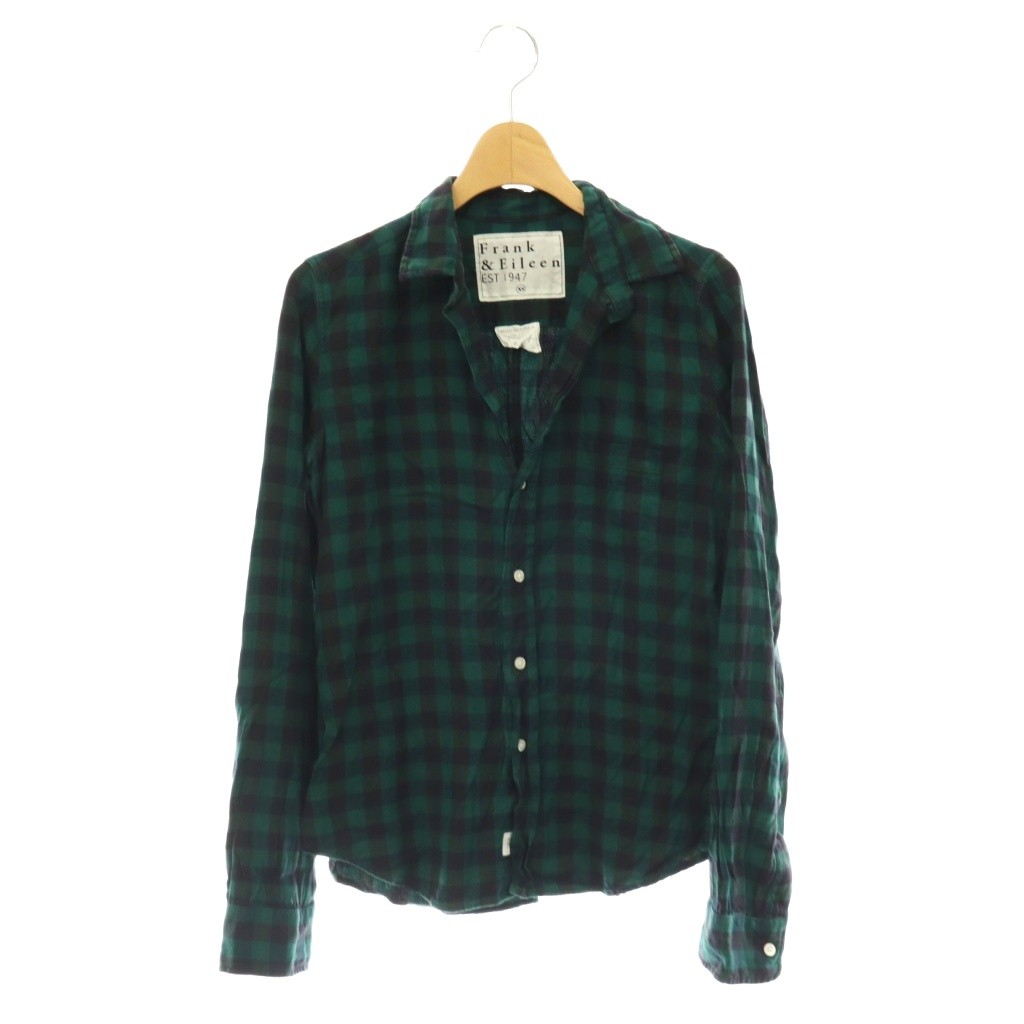 【中古】フランク&アイリーン Frank&Eileen チェック 長袖シャツ XS グリーン ブラック /HK ■OS レディース 【ベクトル 古着】 260701ブランドフランク&アイリーン Frank&Eileen表記サイズXS実寸サイズ肩幅：38cm　身幅：47cm　着丈：61.5cm　袖丈：60cm　　素材綿、再生繊維（セルロース）色緑 グリーン、黒 ブラック状態使用感、毛羽立ちがありますが、その他に目立ったダメージはなく、問題なくご使用いただける商品です。 ※あくまでも中古品ですので掲載写真や記載内容をご確認いただき、ご理解の上ご購入ください。商品のお問い合わせの回答を休止しております。＊各商品ページの商品詳細等をご確認の上ご購入ください。【中古】フランク&アイリーン Frank&Eileen チェック 長袖シャツ XS グリーン ブラック /HK ■OS レディース 【ベクトル 古着】 260701状態ランク　”AB”詳細については、下記および「状態ランクについて」ページをご覧ください。未使用・新品の商品ほぼ新品同様の商品使用感が少なく、かなり状態の良い商品使用感はあるが、傷や汚れの少ない商品使用感の他、傷や汚れが見られる商品かなり大きな傷みがある難あり商品※S〜CランクはUSED品となりますので、使用感をご理解の上でご入札下さい。状態ランクについてinformationブランドフランク&アイリーン Frank&Eileen表記サイズXS実寸サイズ肩幅：38cm　身幅：47cm　着丈：61.5cm　袖丈：60cm　　素材綿、再生繊維（セルロース）色緑 グリーン、黒 ブラック状態使用感、毛羽立ちがありますが、その他に目立ったダメージはなく、問題なくご使用いただける商品です。 ※あくまでも中古品ですので掲載写真や記載内容をご確認いただき、ご理解の上ご購入ください。商品のお問い合わせの回答を休止しております。＊各商品ページの商品詳細等をご確認の上ご購入ください。本商品は一点物です他サイトや店舗にて販売している商品です。多少のお時間差にて欠品になることもございます。予めご了承頂ますようお願い致します。ベクトル・サイズガイドはこちらこの商品と同じブランドの商品を見る