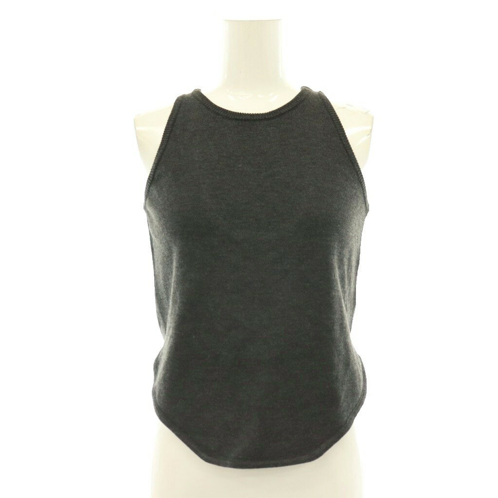 未使用品 アメリヴィンテージ Ameri VINTAGE 26SS LOW BASIC COMPACT KNIT TANK TOP タンクトップ プルオーバー F グレー /CX ■OS レディース  260701