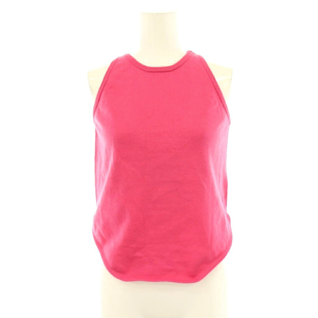 未使用品 アメリヴィンテージ Ameri VINTAGE 26SS LOW BASIC COMPACT KNIT TANK TOP タンクトップ プルオーバー F ピンク /CX ■OS レディース  260701