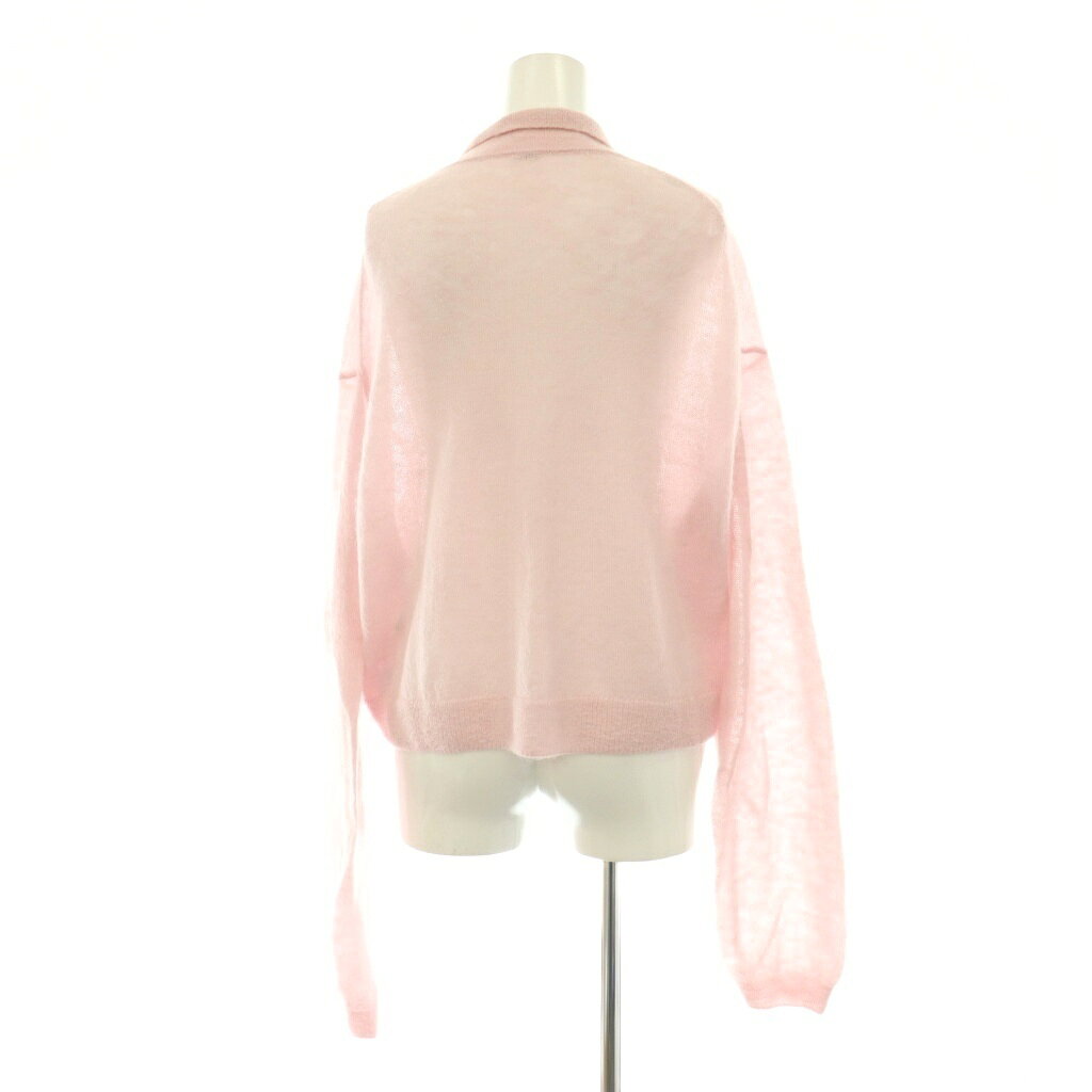 【中古】ミラオーウェン Mila Owen 25AW モヘア混シアーポロニットプルオーバー セーター 長袖 0 ピンク /HS ■OS レディース 【ベクトル 古着】 260701 auc-vector-21072105 ブランド古着の買取販売ベクトル サンプル画像2