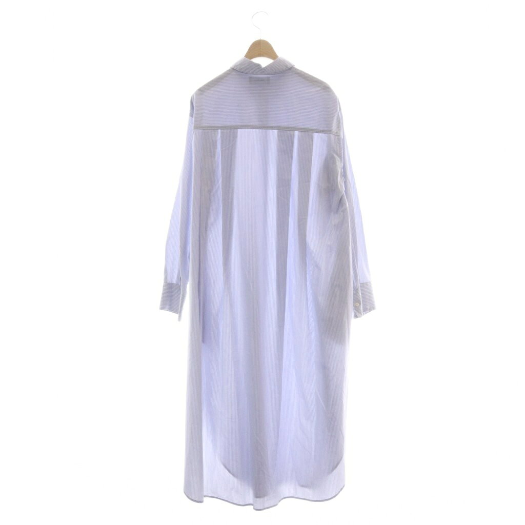 【中古】ミラオーウェン Mila Owen タックフレアロングシャツワンピース ストライプ 長袖 F 水色 ライトブルー 白 ホワイト /SR レディース 【ベクトル 古着】 260703 auc-vector-21085631 ブランド古着の買取販売ベクトル サンプル画像2