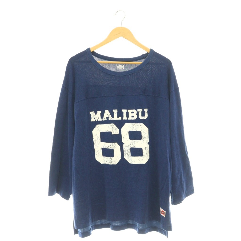 アスレティックウェア メイソン athletic wear MASON 25AW AP STUDIO別注 フットボールTシャツ カットソー オーバーサイズ 長袖 F ネイビー ホワイト /ES ■OS レディース  260704