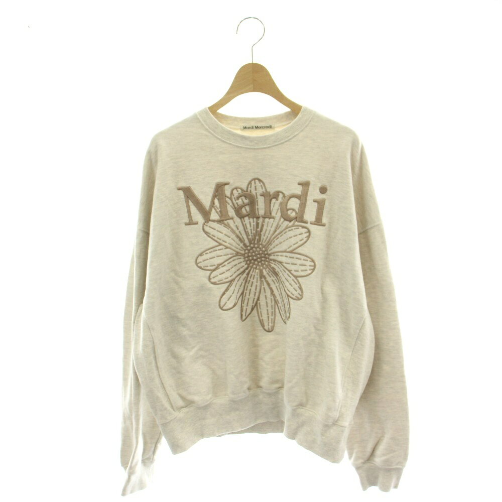 【中古】マルディメクルディ Mardi Mercredi 26SS フラワー刺繍クルーネックスウェット トレーナー プルオーバー F ライトグレー ベージュ /CX ■OS ■SH レディース 【ベクトル 古着】 260707表記サイズF実寸サイズ肩幅：63cm　身幅：63cm　着丈：63cm　袖丈：52cm　　素材綿色ライトグレー ベージュ状態使用感が少なく、かなり状態の良い商品です。 ※あくまでも中古品ですので掲載写真や記載内容をご確認いただき、ご理解の上ご購入ください。商品のお問い合わせの回答を休止しております。＊各商品ページの商品詳細等をご確認の上ご購入ください。【中古】マルディメクルディ Mardi Mercredi 26SS フラワー刺繍クルーネックスウェット トレーナー プルオーバー F ライトグレー ベージュ /CX ■OS ■SH レディース 【ベクトル 古着】 260707状態ランク　”A”詳細については、下記および「状態ランクについて」ページをご覧ください。未使用・新品の商品ほぼ新品同様の商品使用感が少なく、かなり状態の良い商品使用感はあるが、傷や汚れの少ない商品使用感の他、傷や汚れが見られる商品かなり大きな傷みがある難あり商品※S〜CランクはUSED品となりますので、使用感をご理解の上でご入札下さい。状態ランクについてinformation表記サイズF実寸サイズ肩幅：63cm　身幅：63cm　着丈：63cm　袖丈：52cm　　素材綿色ライトグレー ベージュ状態使用感が少なく、かなり状態の良い商品です。 ※あくまでも中古品ですので掲載写真や記載内容をご確認いただき、ご理解の上ご購入ください。商品のお問い合わせの回答を休止しております。＊各商品ページの商品詳細等をご確認の上ご購入ください。本商品は一点物です他サイトや店舗にて販売している商品です。多少のお時間差にて欠品になることもございます。予めご了承頂ますようお願い致します。ベクトル・サイズガイドはこちらこの商品と同じブランドの商品を見る