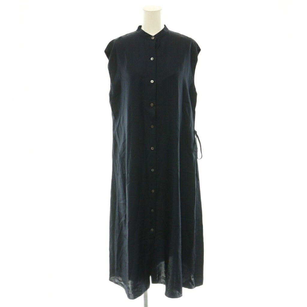 セオリー Theory 25AW Silk Twill Convertible Wrap Dress ドレス ワンピース バンドカラー P 紺 ネイビー /CX ■OS レディース  260706