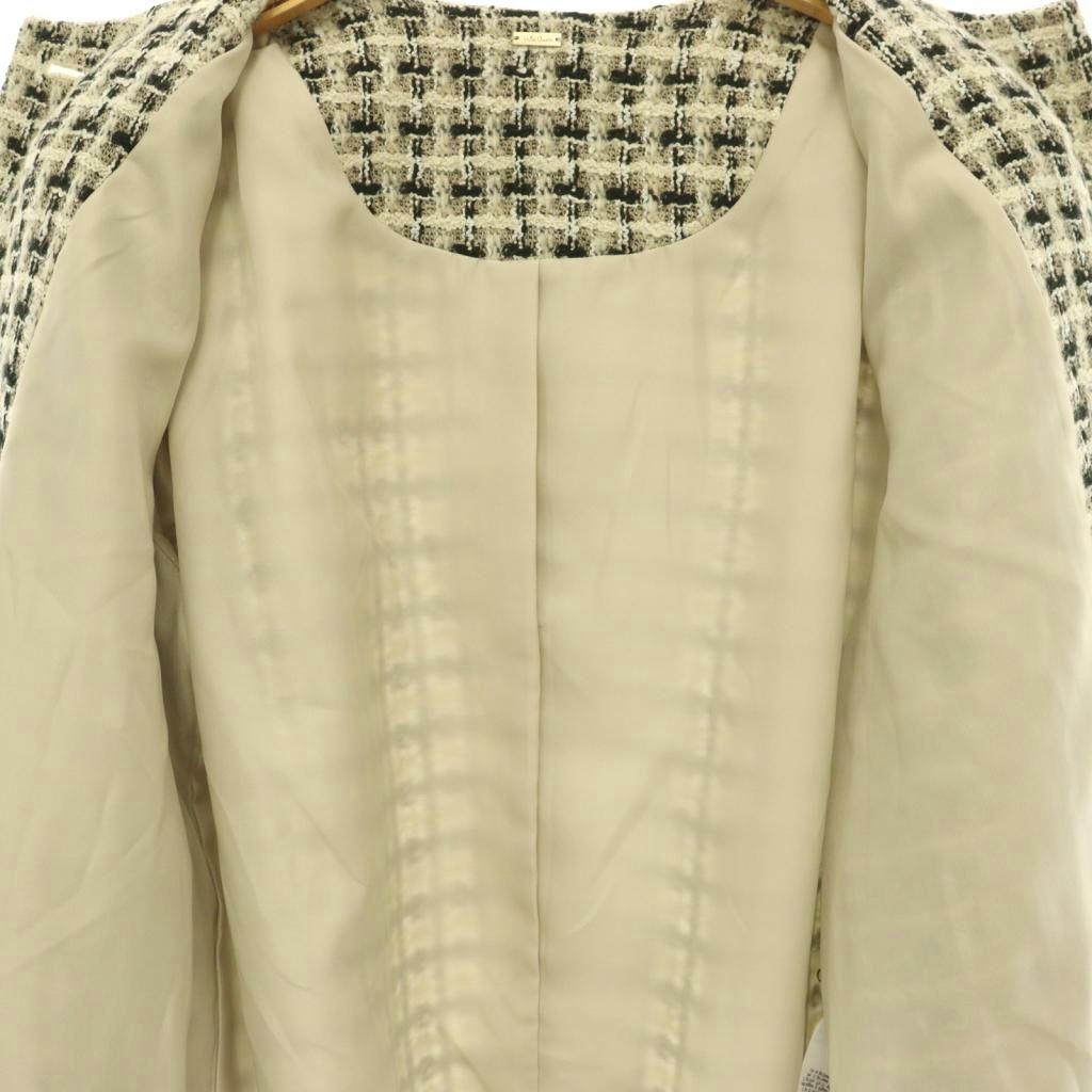 【中古】ミラオーウェン Mila Owen 25AW 金釦パッチポケットコンパクトツィードジャケット ノーカラー 総裏地 0 黒 マルチカラー /CX ■OS レディース 【ベクトル 古着】 260716 auc-vector-21118903 ブランド古着の買取販売ベクトル サンプル画像3