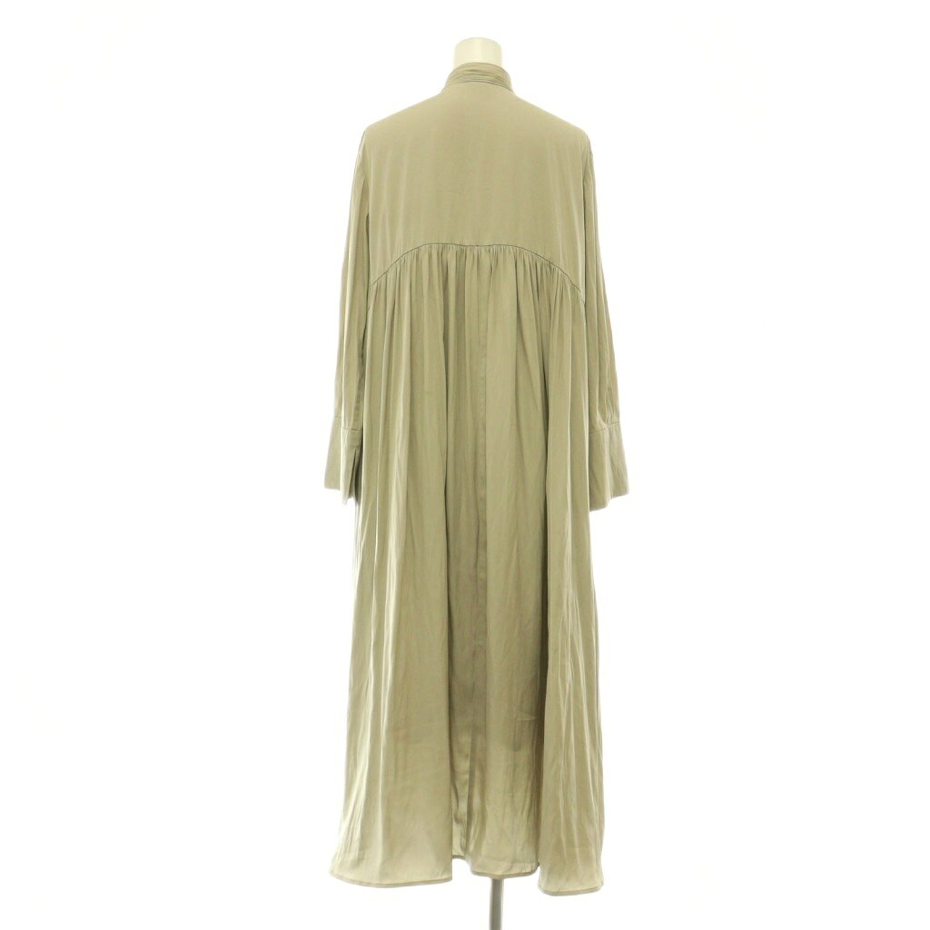 【中古】ミラオーウェン Mila Owen 長袖ワンピース ロング ギャザー ボウタイ 00 ベージュ /MY ■OS レディース 【ベクトル 古着】 260803 auc-vector-21159075 ブランド古着の買取販売ベクトル サンプル画像2