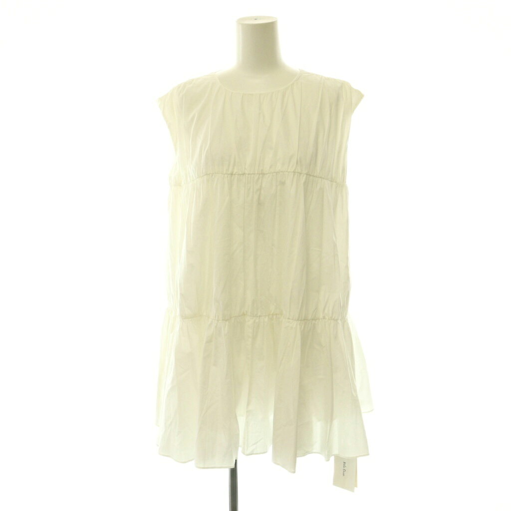 【中古】未使用品 ミラオーウェン Mila Owen バックリボンデザインティアードトップス チュニック ノースリーブ 0 ホワイト /HK ■OS ■SH レディース 【ベクトル 古着】 260723 auc-vector-21131678 ブランド古着の買取販売ベクトル パッケージ画像