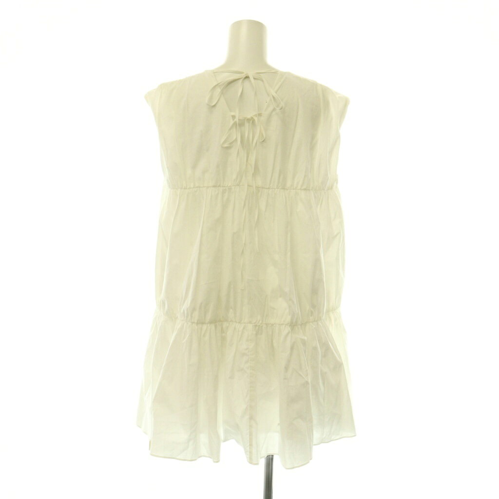 【中古】未使用品 ミラオーウェン Mila Owen バックリボンデザインティアードトップス チュニック ノースリーブ 0 ホワイト /HK ■OS ■SH レディース 【ベクトル 古着】 260723 auc-vector-21131678 ブランド古着の買取販売ベクトル サンプル画像2